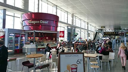 Häagen-Dazs at Malaga airport
