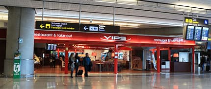 Vips at Malaga airport