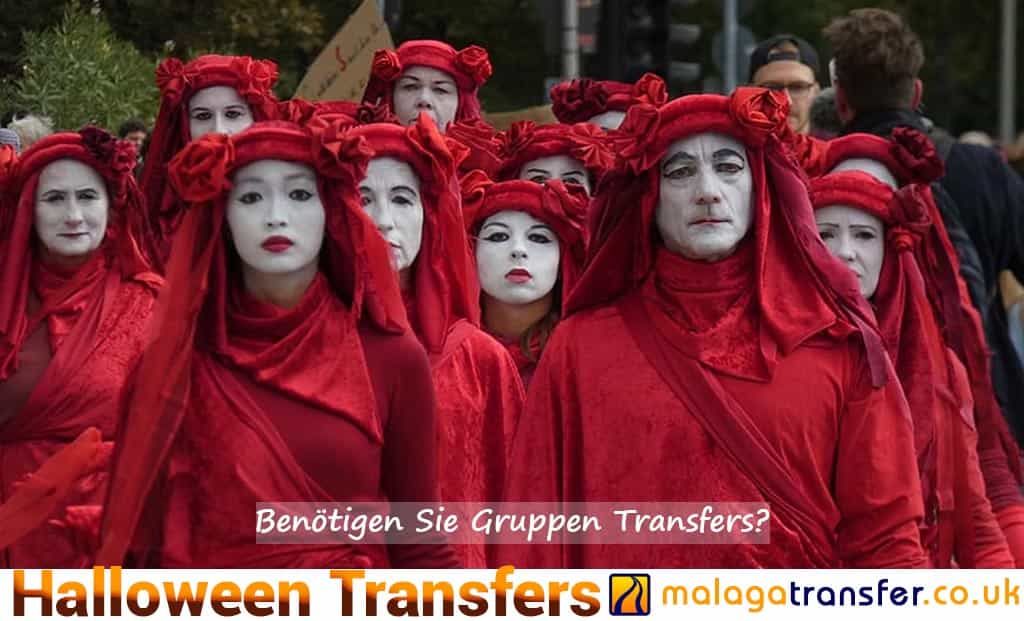 Halloween transfers in Málaga
