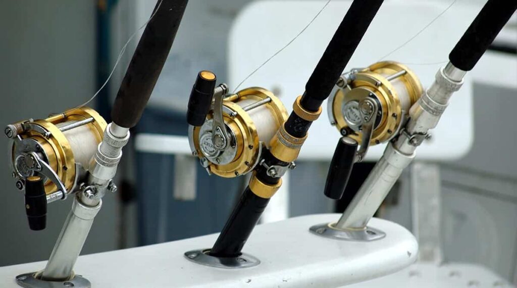 Deep-sea fishing and fishing rods