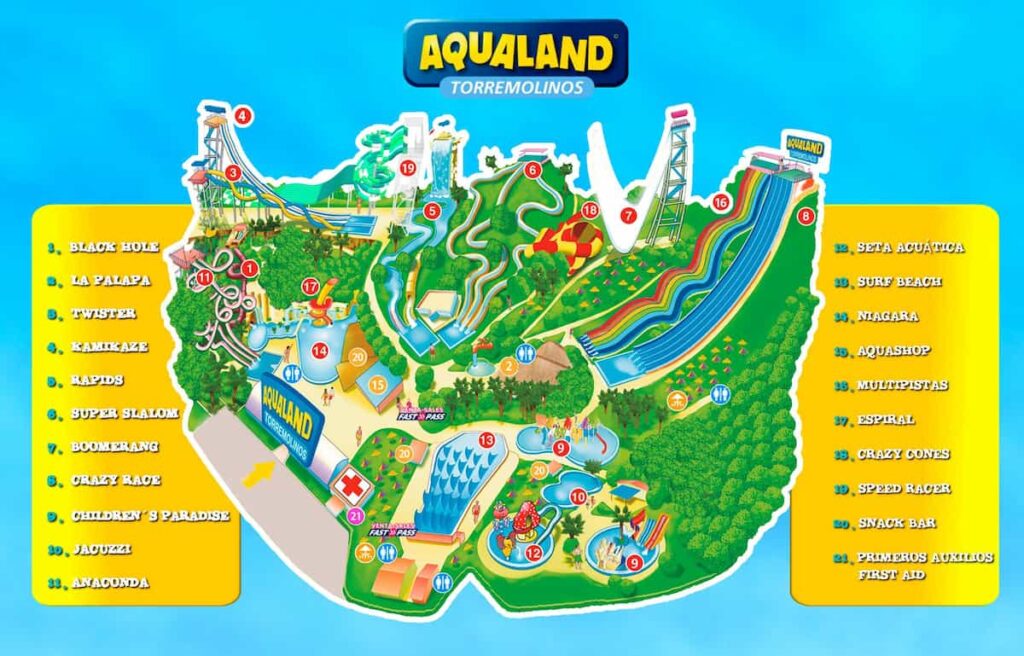 Mapa de Aqualand 2021