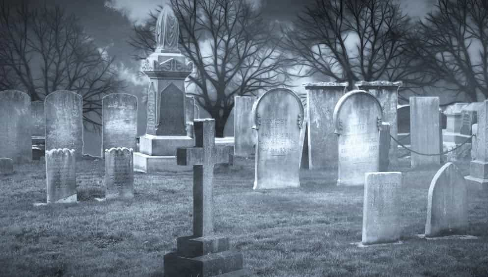 Halloween inside a Malaga cemetery