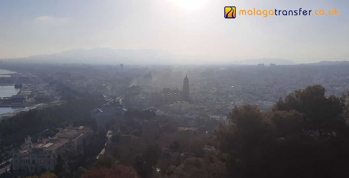 Blick auf die Stadt Malaga