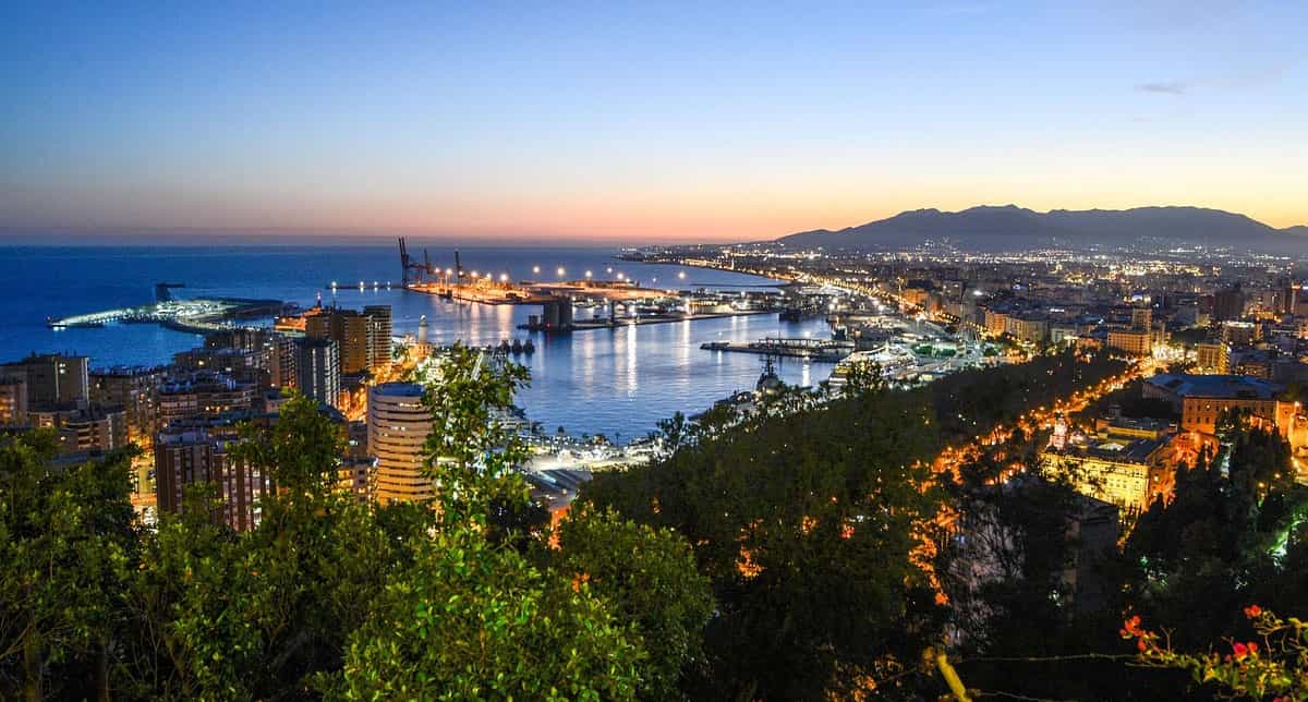 Atardecer en Málaga