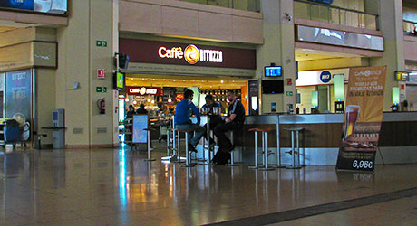cafeterías en el aeropuerto de Málaga