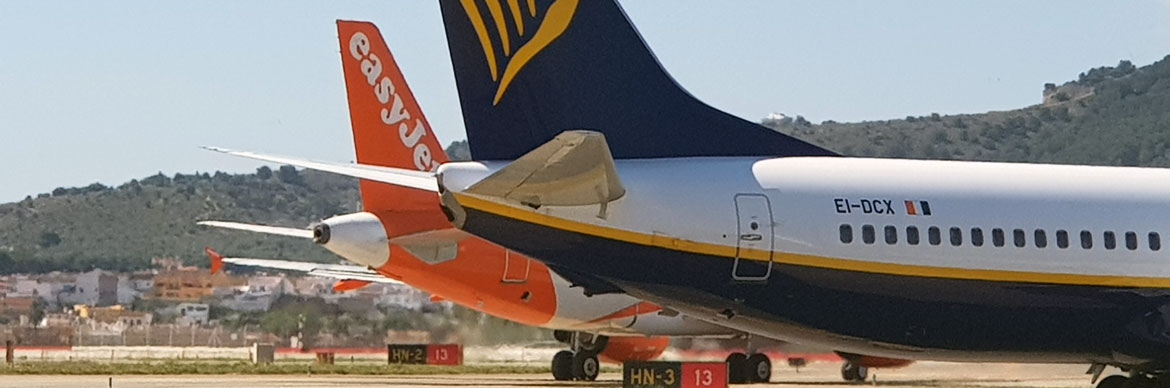 Abflug am Flughafen Málaga