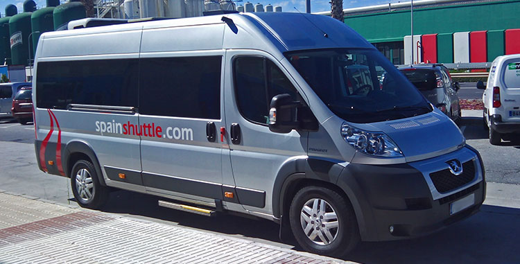 Peugeot Boxer for a maximum of 12 passengers